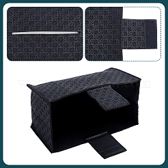 Crossed Textured Imitation Leather Tissue Boxes&nbsp;CON-WH0095-208B