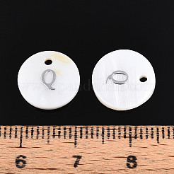 Natural Freshwater Shell Pendants&nbsp;LS-SHEL-Q018-01A-Q-P