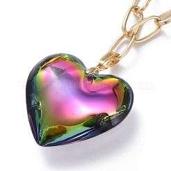 Aluminium Paperclip Chains Necklaces&nbsp;NJEW-JN02696