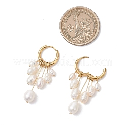 Rice Natural Pearl Hoop Earrings&nbsp;EJEW-JE06933-01