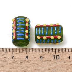 Handmade Lampwork Enamel Beads&nbsp;LAMP-B051-03G