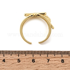 Brass Cuff Open Rings&nbsp;RJEW-C164-02B-G