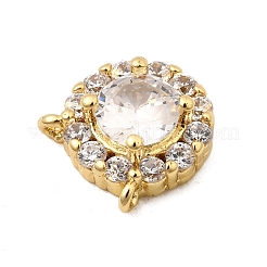 Brass Micro Pave Cubic Zirconia Charms&nbsp;KK-I360-024G-01