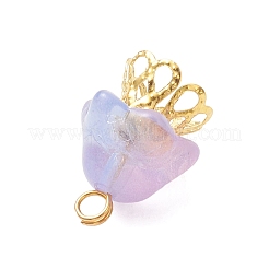 32Pcs 8 Colors Jellyfish Glass Pendants&nbsp;PALLOY-JF04981-02
