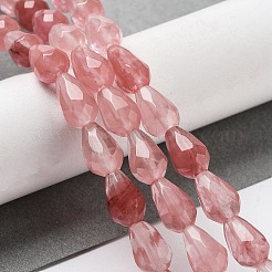Cherry Quartz Glass Beads Strands&nbsp;G-P520-B18-01
