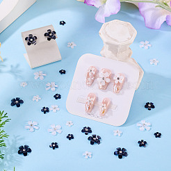 80Pcs 8 Styles Flower Resin Cabochons&nbsp;RESI-TA0004-28B
