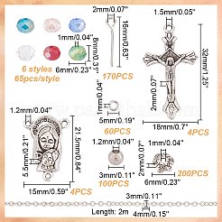 DIY Rosary Beaded Style Necklaces Bracelet Making Finding Kit&nbsp;DIY-AR0003-72