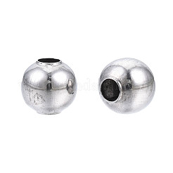 Round 304 Stainless Steel Beads&nbsp;STAS-TAC0004-4mm-P