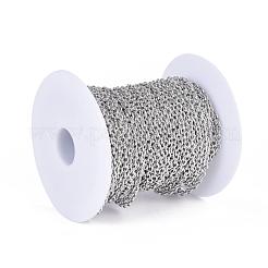 Tarnish Resistant 304 Stainless Steel Cable Chains&nbsp;CHS-P003-02P
