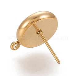 Ion Plating(IP) 304 Stainless Steel Stud Earring Findings&nbsp;STAS-K202-04D-G