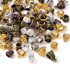 Tibetan Style Alloy Tube Bails&nbsp;PALLOY-TA0001-82