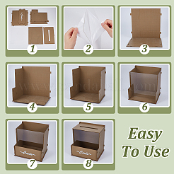 Wooden Wedding Card Boxes with Slot&nbsp;CON-WH0112-041
