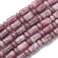 Natural Lepidolite/Purple Mica Stone Beads Strands&nbsp;G-H343-B01-01