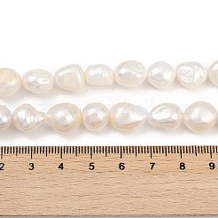 Natural Cultured Freshwater Pearl Beads Strands&nbsp;PEAR-P064-20L-02A