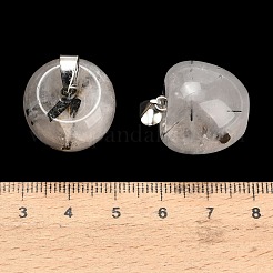 Natural Tourmalinated Quartz Pendants&nbsp;GG-K002-15M