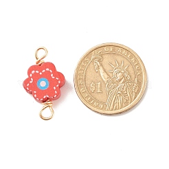 Spray Painted Wood Connector Charms&nbsp;PALLOY-JF01427-16