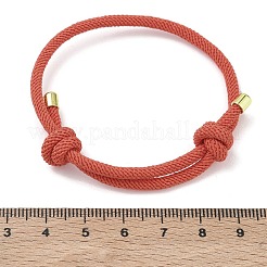 Adjustable Nylon Round Milan Cord Slider Bracelet Making&nbsp;FB-H001-01G-05