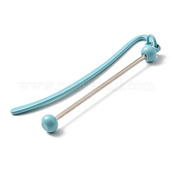 Iron & Alloy Bookmarks with Beadable Bar Pendant&nbsp;LS-AJEW-G055-02A