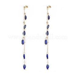 Natural Gemstone Dangle Stud Earring&nbsp;EJEW-JE04122