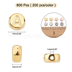 800Pcs 4 Colors CCB Plastic Beads&nbsp;CCB-AR0001-01