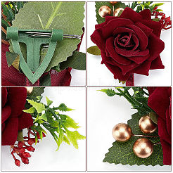 1Pc Silk Brooch&nbsp;AJEW-DJ0001-02