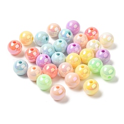 UV Plating Rainbow Iridescent Acrylic Beads&nbsp;PACR-K003-02B