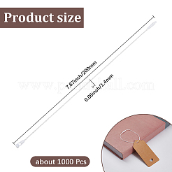1000Pcs Polyester Clothing Tags Labels Strings&nbsp;DIY-CY0004-08A