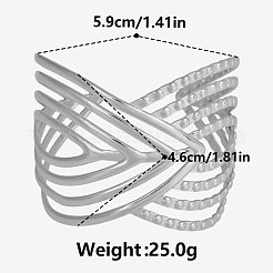 304 Stainless Steel Cuff Bangles for Women&nbsp;CO0249-1