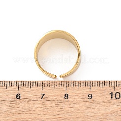 304 Stainless Steel Open Cuff Rings for Women&nbsp;RJEW-K309-08G