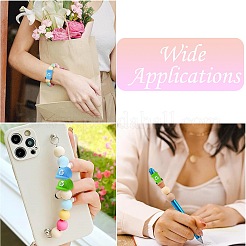 16Pcs 3 Styles Silicone Beads&nbsp;SIL-CJ0003-14