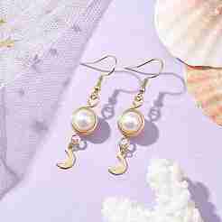 3 Pairs Natural Cultured Freshwater Pearl Dangle Earrings&nbsp;EJEW-JE05738