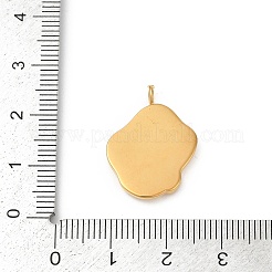 304 Stainless Steel Pave Natural White Shell Pendants&nbsp;STAS-L283-18G