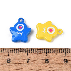 Spray Painted Alloy Pendants&nbsp;PALLOY-T092-91M