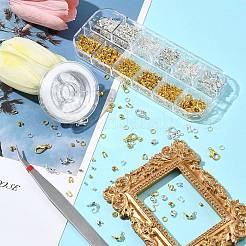 Brass and Iron Beeds with Strong Stretchy Beading Elastic Thread and Iron Beading Tweezers&nbsp;DIY-FS0005-74