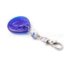 Handmade Lampwork Evil Eye Pendant Decorations&nbsp;HJEW-JM04143-03