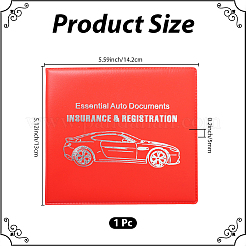 PU Leather Motor Vehicle Driver's License Protective Cover&nbsp;AJEW-WH20098-134E