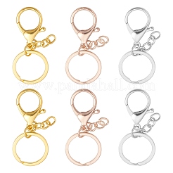 12Pcs 3 Colors Iron Split Key Rings&nbsp;IFIN-FS00001-01