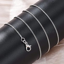 Brass Curb Chains Necklaces for Women&nbsp;NJEW-D302-73P