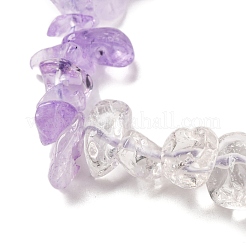 Natural Quartz Crystal & Amethyst Beads Strands&nbsp;G-L610-A02-B01