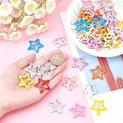 60Pcs 3 Style Cute Spray Painted Iron Snap Hair Clips&nbsp;PHAR-NB0001-07