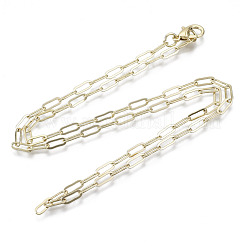 Brass Paperclip Chains&nbsp;X-MAK-S072-10B-KC