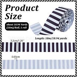 1 Roll Polyester Stripe Ribbon&nbsp;OCOR-PH0006-09B