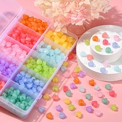 600Pcs 10 Colors Imitation Jelly Acrylic Beads&nbsp;MACR-YW0001-82