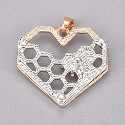 Alloy Pendants&nbsp;X-PALLOY-WH0068-28PG