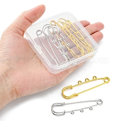 8Pcs 2 Colors Stainless Steel Safety Pins&nbsp;STAS-YW0001-38