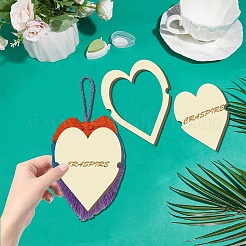 12Pcs 12 Style Wood Hoop Rings Macrame for DIY Craft Making&nbsp;DIY-WH0545-004