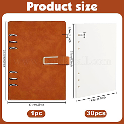 30Pcs Loose-leaf Album Pages Papers for 6-Ring Binder Scrapbook&nbsp;OFST-PH0001-09