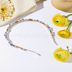 1Pc Zinc Alloy Rhinestone Hair Bands&nbsp;OHAR-LP0003-005B