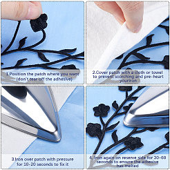 Cotton Embroidery Ornament Accessories&nbsp;LS-AJEW-WH0504-32A