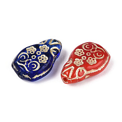 Bird Glass Beads&nbsp;GLAA-T025-41M